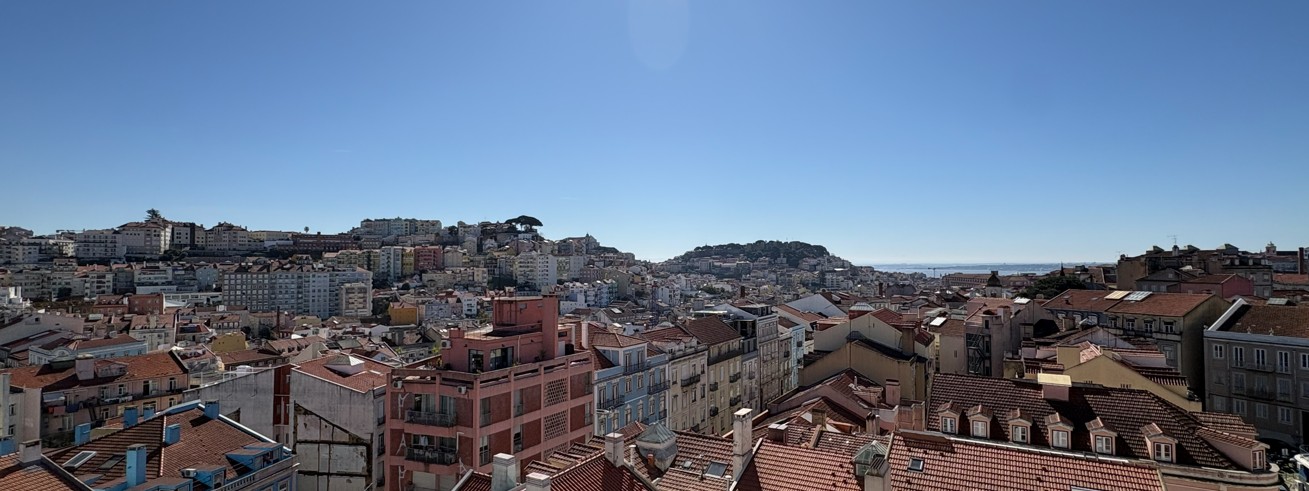 Panorâmica de uma cidade portuguesa
